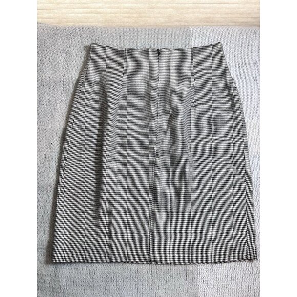Cathy Hardwick Women's Vintage Houndstooth Midi Pencil Skirt Rayon Size‎ 10 USA - Picture 5 of 8
